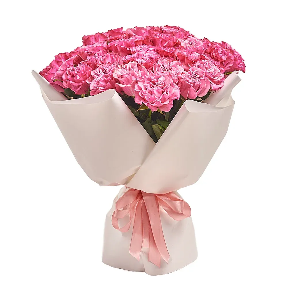 51 пионовидная розовая роза