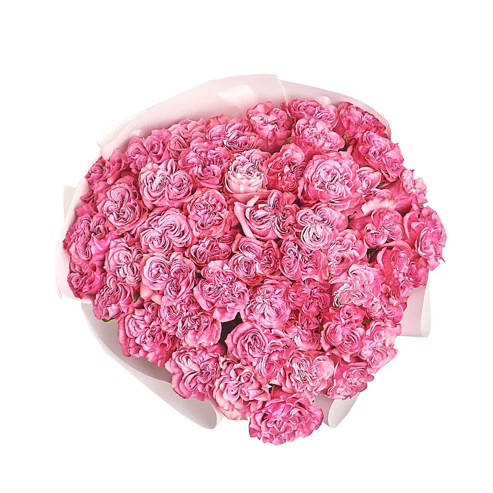 51 пионовидная розовая роза