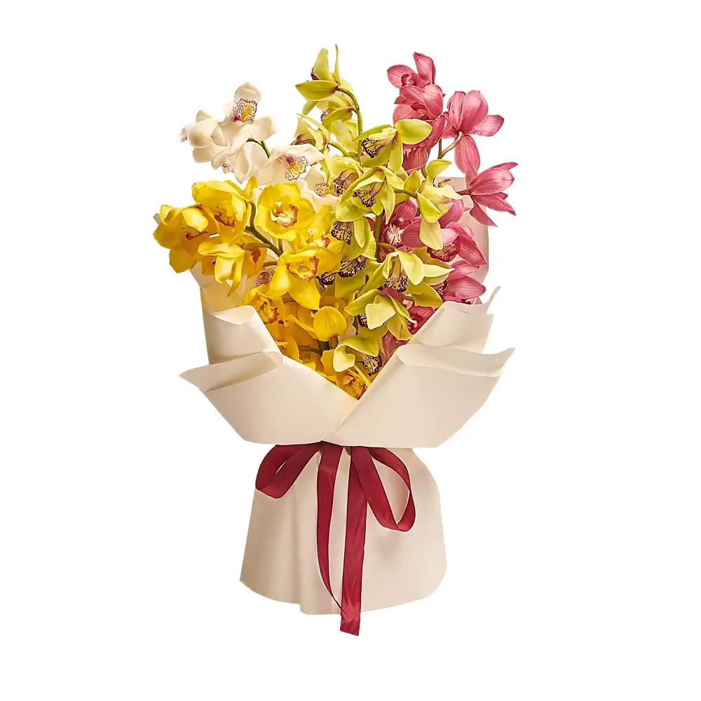 Букет из 5 орхидей