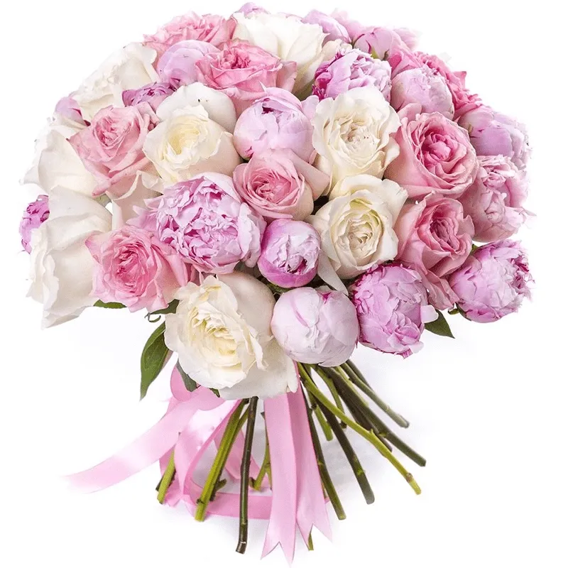 Букет из пионов