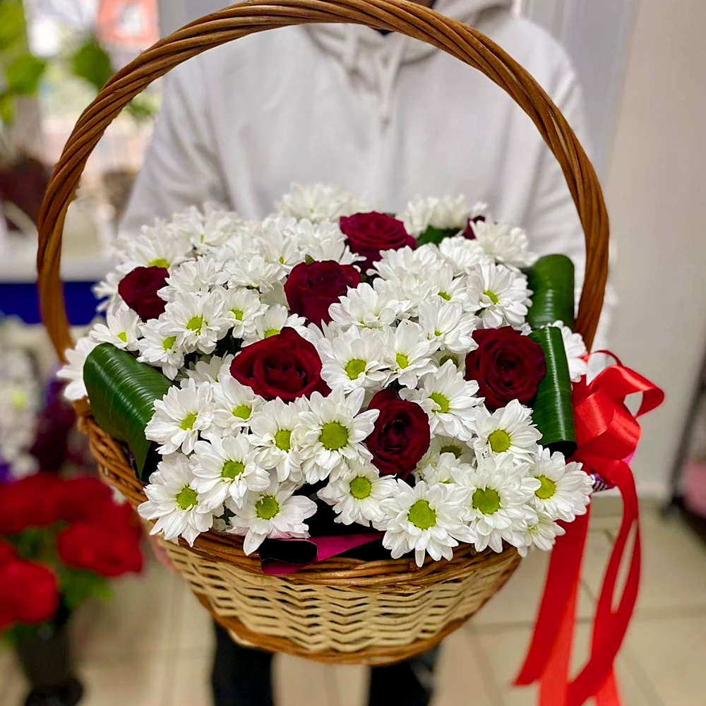 Корзина с цветами